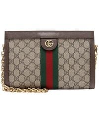 Gucci - Gg Supreme Canvas Ophidia Medium Chain Shoulder Bag (Authentic Pre-Loved) - Lyst
