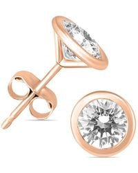 Diamond Select Cuts - 14k Rose Gold 0.62 Ct. Tw. Diamond Earrings - Lyst