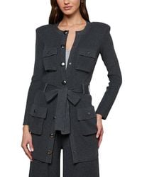 L'Agence - Lore Cargo Pkt Cardigan - Lyst