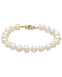 Pearls - 14k 8-8.5mm Freshwater Pearl Bracelet - Lyst