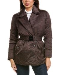 L'Agence - Willene Puffer Belted Coat - Lyst