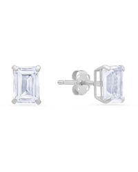 MaxColor - 14k 2.10 Ct. Tw. White Topaz Studs - Lyst