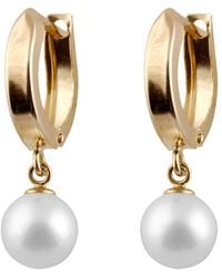 Splendid - 14k 6.5-7mm Freshwater Pearl Drop Earrings - Lyst