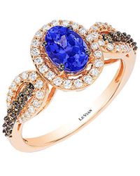 Le Vian - Le Vian 14k Rose Gold 1.09 Ct. Tw. Diamond & Tanzanite Ring - Lyst