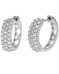 Amairah - 1.00 Ct. Tw. Lab-Grown Diamond Hoops - Lyst