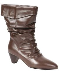 Tiffany & Fred Paris - Slouch Cuff Leather Boot - Lyst
