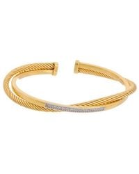 Meshmerise - 18K Over 0.20 Ct. Tw. Diamond Mesh Bangle Bracelet - Lyst