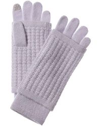 Hannah Rose - Waffle Stitch 3-in-1 Cashmere Tech Gloves - Lyst
