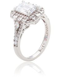 Suzy Levian - Silver Cz Ring - Lyst