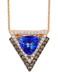 Le Vian - Chocolatier 14k Rose Gold 1.31 Ct. Tw. Diamond & Tanzanite Necklace - Lyst