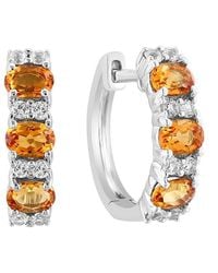 Effy Fine Jewelry - 1.15 Ct. Tw. Citrine, Sapphire Earrings - Lyst