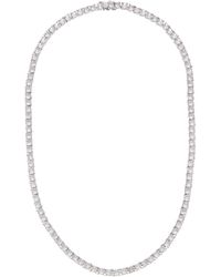 Genevive Jewelry - Plated Cz Tennis Necklace - Lyst