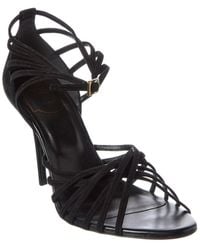 Roger Vivier - Cage Suede Sandal - Lyst