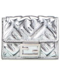 Fendi - Ff Diamonds Leather Wallet On Chain - Lyst