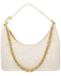 Givenchy - Moon Cut Out Small Leather-trim Shoulder Bag - Lyst