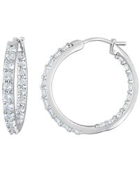 Rina Limor - Silver 2.40 Ct. Tw. Aquamarine Hoops - Lyst