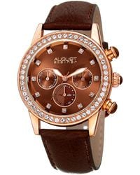 August Steiner - Leather Watch - Lyst