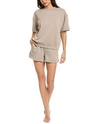 Marion - 2Pc Banded T-Shirt & Short Set - Lyst