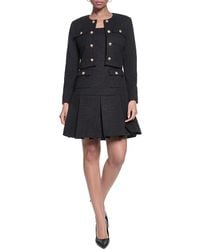 KARL LAGERFELD - Knit Tweed Jacket - Lyst