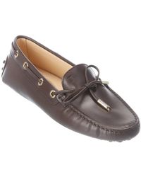 Tod's Tods Gommino Leather Moccasin - Brown