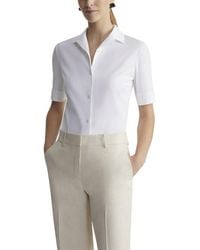 Lafayette 148 New York - Notch Collar Slim Shirt - Lyst