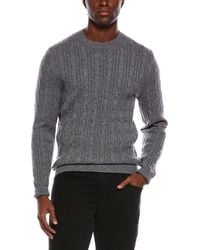 BOSS - Hetico Wool & Cashmere-Blend Crewneck Sweater - Lyst
