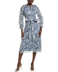 Rene Ruiz - Abstract Lace Midi Dress - Lyst