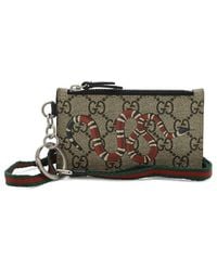 Gucci - GG Supreme Kingsnake Coin Case Card Holder (authentic Pre-loved) - Lyst