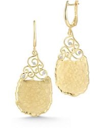 Reiss - Gallery 14K 0.05 Ct. Tw. Diamond Drop Earrings - Lyst