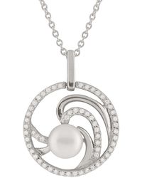 Splendid - 7Mm Pearl Cz Pendant - Lyst