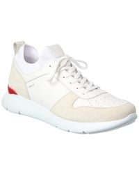 Isaia - Leather & Suede Sneaker - Lyst