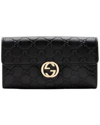 Gucci - Ssima Leather Interlocking G Continental Wallet (Authentic Pre-Loved) - Lyst