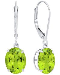 MaxColor - 14k 5.40 Ct. Tw. Peridot Dangle Earrings - Lyst