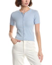 Rag & Bone - Essie Rib Button Top - Lyst