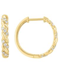 Effy Fine Jewelry - 14K 0.20 Ct. Tw. Diamond Earrings - Lyst