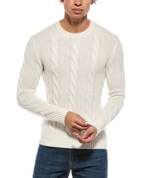 Eleventy - Cashmere & Silk-Blend Round Neck Sweater - Lyst