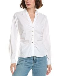 Tahari - Collared Woven Shirt - Lyst