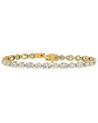 Lab Grown Diamonds - 14K 9.10 Ct. Tw. Lab-Grown Diamond Tennis Bracelet - Lyst