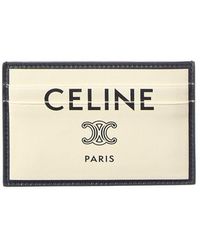 Celine - Medium Leather Card Holder - Lyst