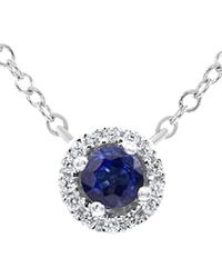 Diana M. Jewels - Fine Jewelry 14k 0.90 Ct. Tw. Diamond & Sapphire Necklace - Lyst