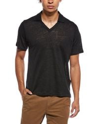 Rag & Bone - Classic Linen Johnny Polo Shirt - Lyst