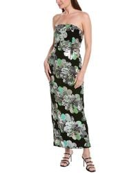 MILLY - Orion Velvet Floral Sequins Maxi Dress - Lyst