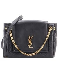 Saint Laurent - Quilted Leather Nolita Satchel Mini (Authentic Pre-Loved) - Lyst