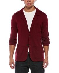 Isaia - Wool, Silk & Cashmere-Blend Sweater Blazer - Lyst