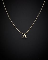 Italian Gold - 14k Initial Necklace (a-z) - Lyst