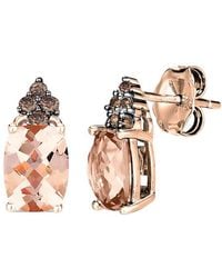 Le Vian - Le Vian Euphoria Chocolate 14K 1.46 Ct. Tw. Diamond & Morganite Earrings - Lyst