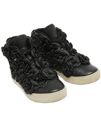 Chanel - Leather Low-Top Sneakers - Lyst
