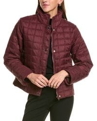 Cece - Stand Collar Short Quilted Jacket - Lyst