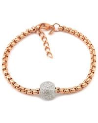 Diamond Select Cuts - Stainless Steel 0.06 Ct. Tw. Diamond Bracelet - Lyst