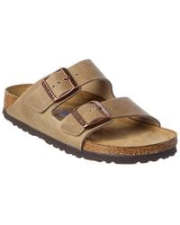 Birkenstock - Arizona Soft Footbed Oiled Nubuck Leather Narrow Sandal - Lyst